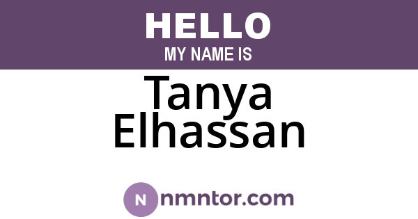 Tanya Elhassan