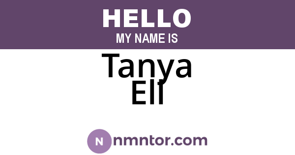 Tanya Ell