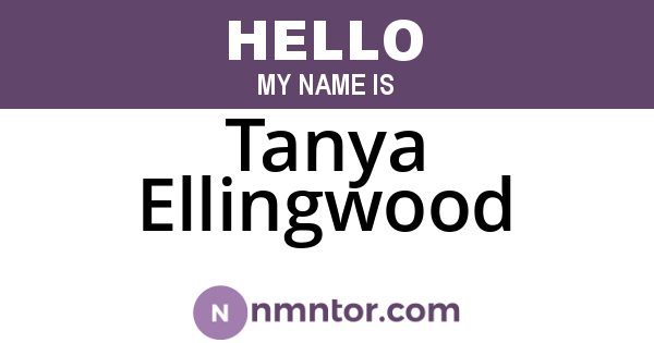 Tanya Ellingwood