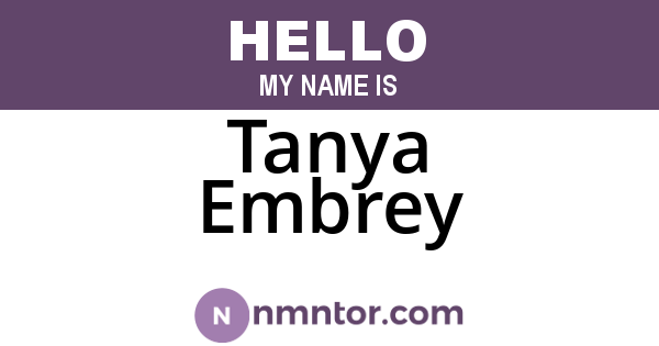 Tanya Embrey