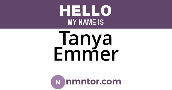 Tanya Emmer