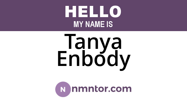 Tanya Enbody