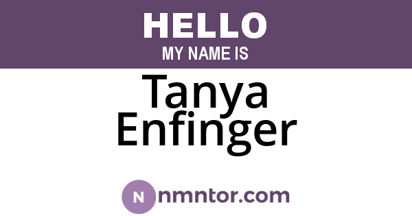 Tanya Enfinger
