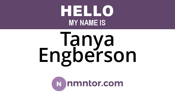 Tanya Engberson
