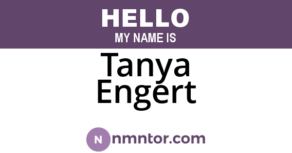 Tanya Engert