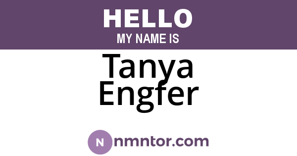 Tanya Engfer