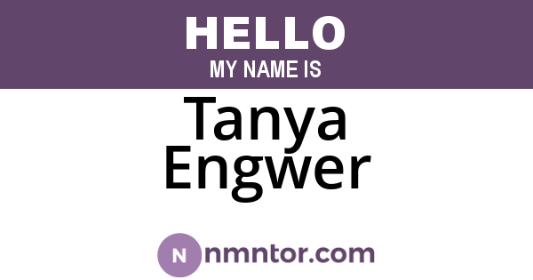 Tanya Engwer