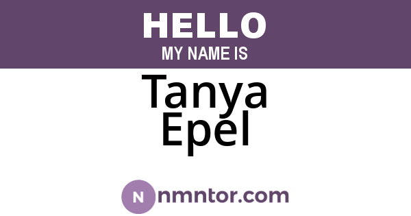 Tanya Epel