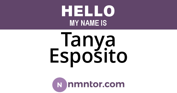 Tanya Esposito