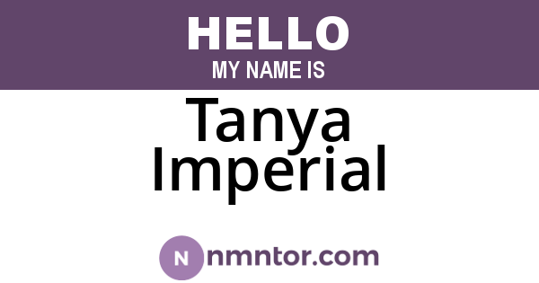 Tanya Imperial