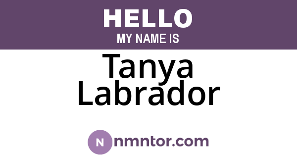 Tanya Labrador