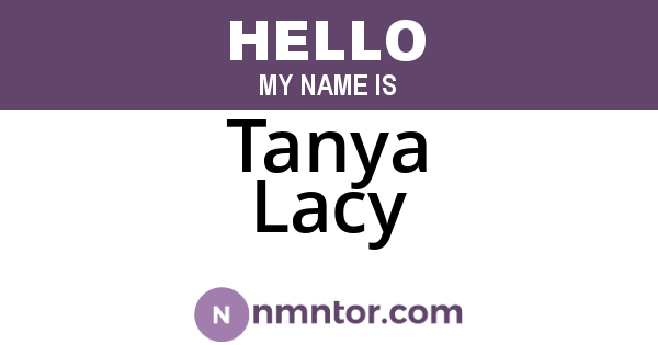 Tanya Lacy