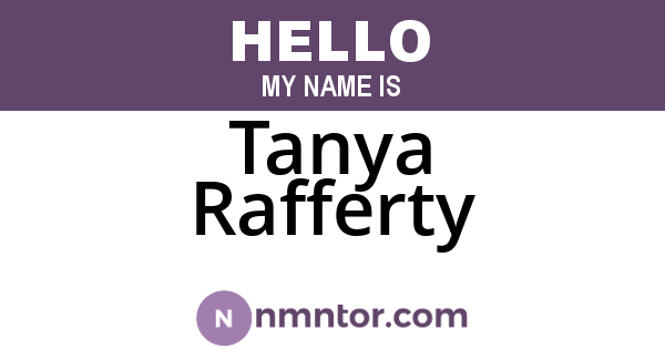 Tanya Rafferty