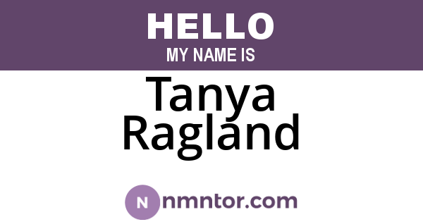 Tanya Ragland