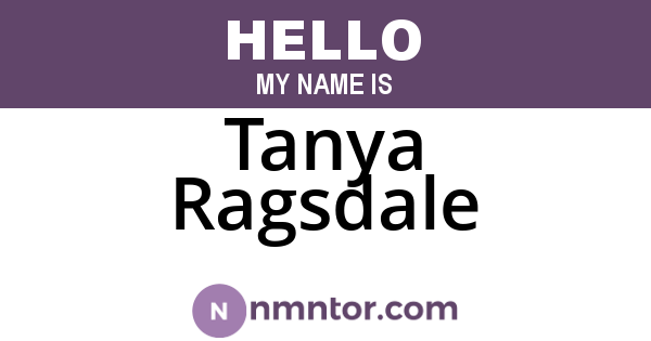 Tanya Ragsdale