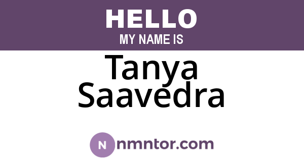 Tanya Saavedra