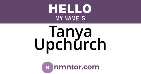 Tanya Upchurch