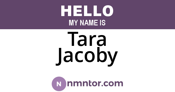 Tara Jacoby