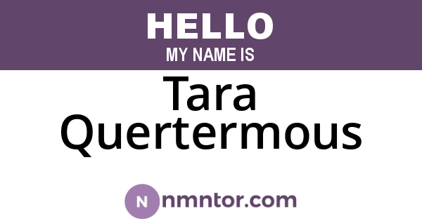 Tara Quertermous