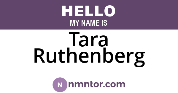 Tara Ruthenberg