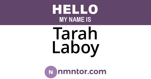 Tarah Laboy