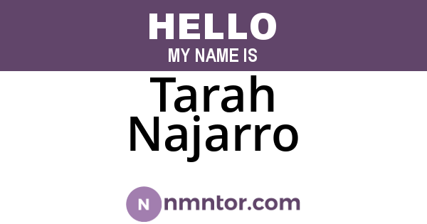 Tarah Najarro