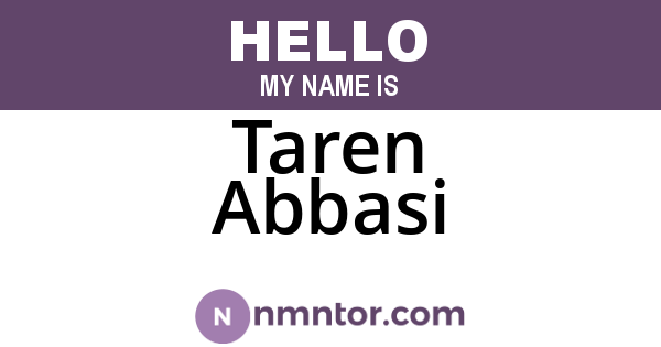 Taren Abbasi