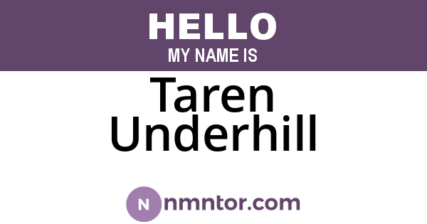 Taren Underhill