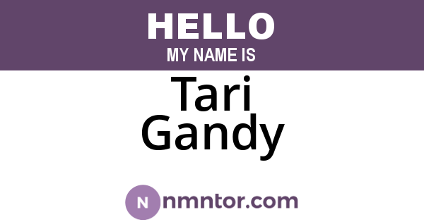 Tari Gandy