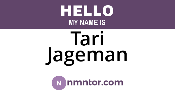 Tari Jageman