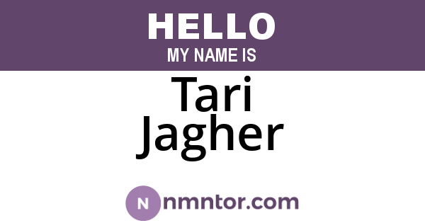 Tari Jagher
