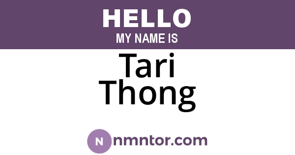 Tari Thong