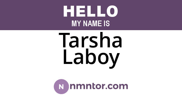 Tarsha Laboy