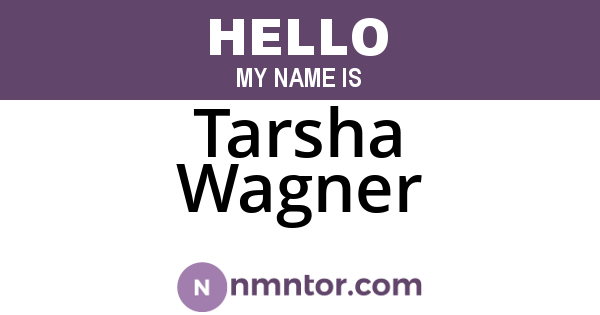 Tarsha Wagner