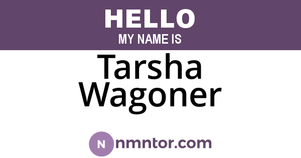 Tarsha Wagoner