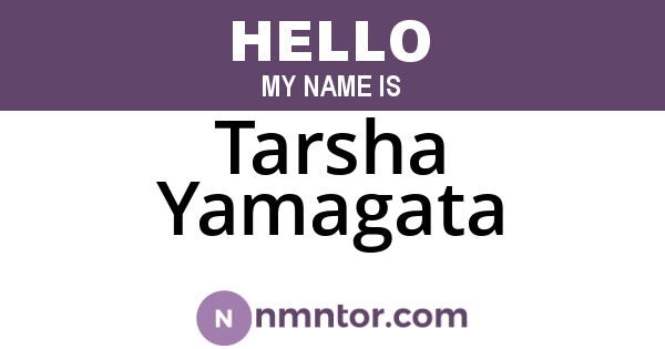 Tarsha Yamagata