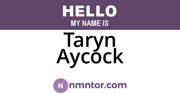 Taryn Aycock