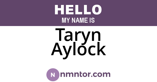 Taryn Aylock