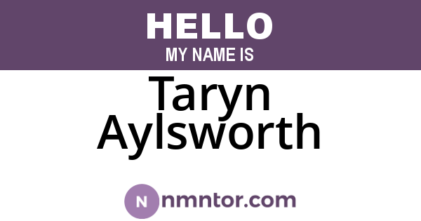 Taryn Aylsworth