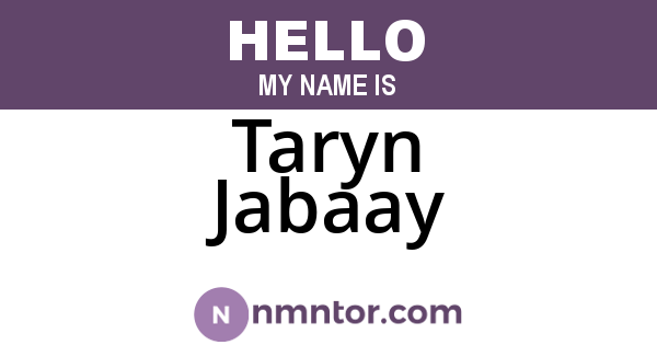 Taryn Jabaay