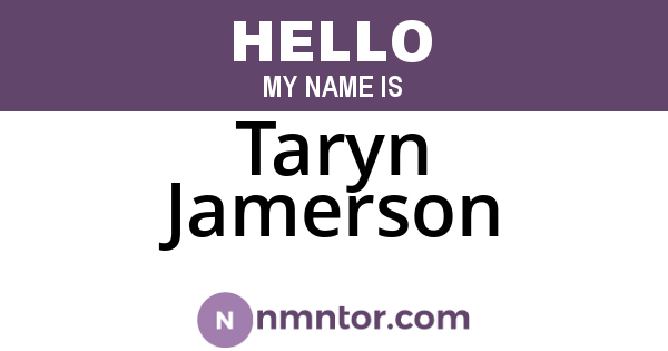 Taryn Jamerson