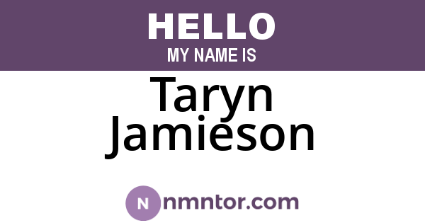 Taryn Jamieson
