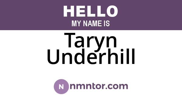 Taryn Underhill