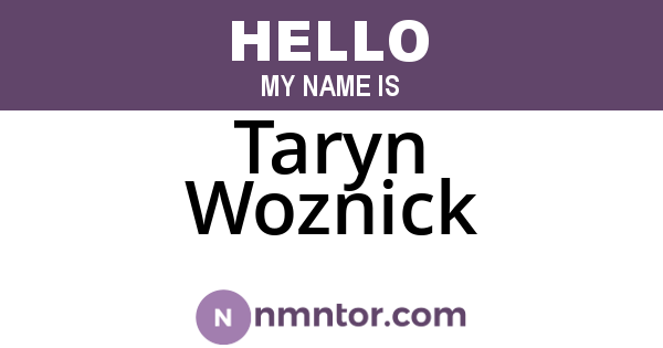 Taryn Woznick