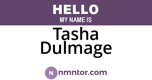 Tasha Dulmage