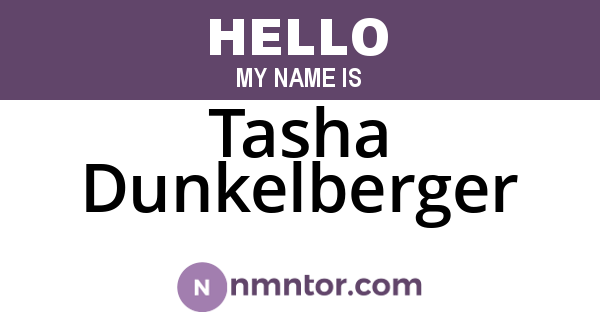 Tasha Dunkelberger