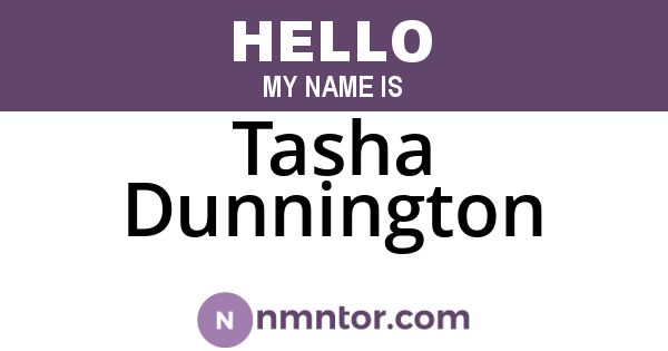 Tasha Dunnington