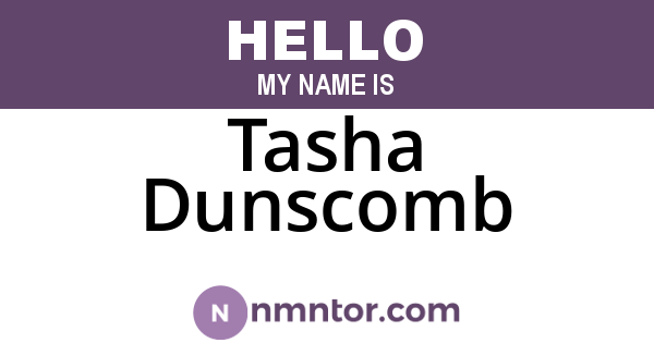 Tasha Dunscomb