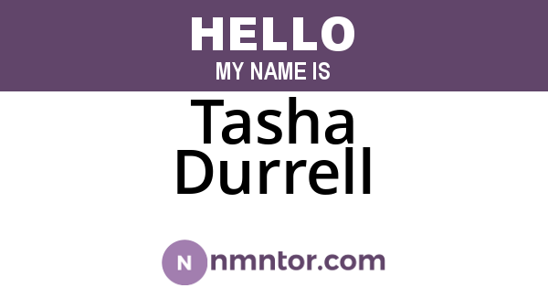 Tasha Durrell
