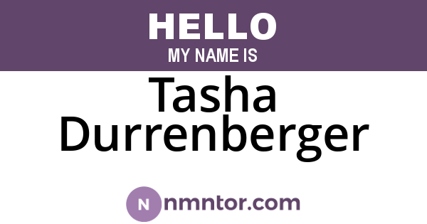 Tasha Durrenberger
